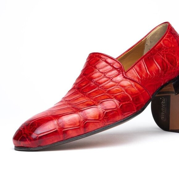 Mauri 4440 Alligator Loafers Red (Special Order) main image 6